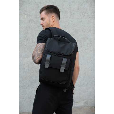 Чоловічий Міський Молодіжний Рюкзак Without ELIOT Нейлон Для Ноутбука Black