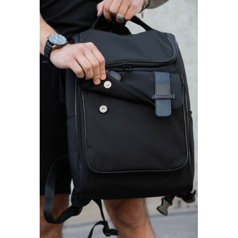 Чоловічий Міський Молодіжний Рюкзак Without ELIOT Нейлон Для Ноутбука Black