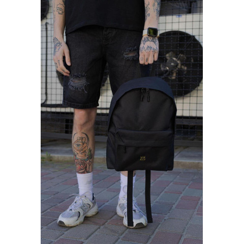 Чоловічий Повсякденний Рюкзак Шкільний Without Compact З Принтом Crown Black