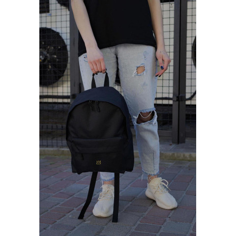 Жіночий Повсякденний Рюкзак Шкільний Without Compact З Принтом Crown Black