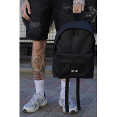 Чоловічий Повсякденний Рюкзак Шкільний Without Compact З Принтом DayOff Black