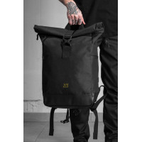 Чоловічий Повсякденний Рюкзак Роллтоп Шкільний Without З Принтом Crown Black