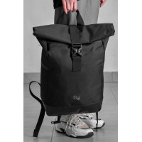 Жіночий Повсякденний Рюкзак Роллтоп Шкільний Without З Принтом Cube Black