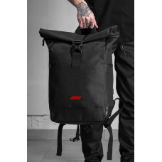 Чоловічий Повсякденний Рюкзак Роллтоп Шкільний Without З Принтом F1Red Black