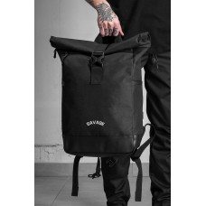 Чоловічий Повсякденний Рюкзак Роллтоп Шкільний Without З Принтом Savage Black