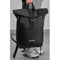 Жіночий Повсякденний Рюкзак Роллтоп Шкільний Without З Принтом Savage Black