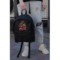 Повсякденний Рюкзак Шкільний Для Дівчинки Without Compact З Принтом Тачки Black