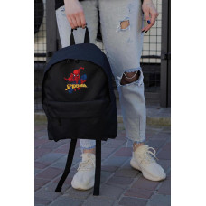 Повсякденний Рюкзак Шкільний Для Дівчинки Without Compact З Принтом Spider-Man Black