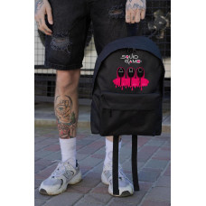 Повсякденний Рюкзак Шкільний Для Хлопчика Without Compact З Принтом Squid Game Black