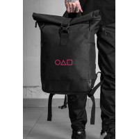 Повсякденний Рюкзак Роллтоп Шкільний Для Хлопчика Without З Принтом Гра В Кальмара Black