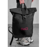 Повсякденний Рюкзак Роллтоп Шкільний Для Дівчинки Without З Принтом Гра В Кальмара Black