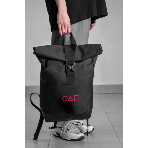 Повсякденний Рюкзак Роллтоп Шкільний Для Дівчинки Without З Принтом Гра В Кальмара Black