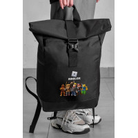 Повсякденний Рюкзак Роллтоп Шкільний Для Дівчинки Without З Принтом Роблокс Black