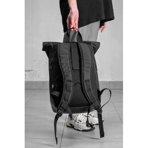 Повсякденний Рюкзак Роллтоп Шкільний Для Дівчинки Without З Принтом Стіч Black