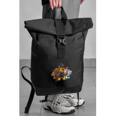 Повсякденний Рюкзак Роллтоп Шкільний Для Дівчинки Without З Принтом Щенячий Патруль Black