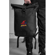 Повсякденний Рюкзак Роллтоп Шкільний Для Хлопчика Without З Принтом Spider-Man Black