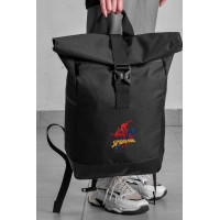 Повсякденний Рюкзак Роллтоп Шкільний Для Дівчинки Without З Принтом Spider-Man Black