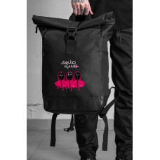 Повсякденний Рюкзак Роллтоп Шкільний Для Хлопчика Without З Принтом Squid Game Black