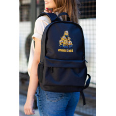 Повсякденний Рюкзак Шкільний Для Дівчинки Without З Принтом Міньйони Black