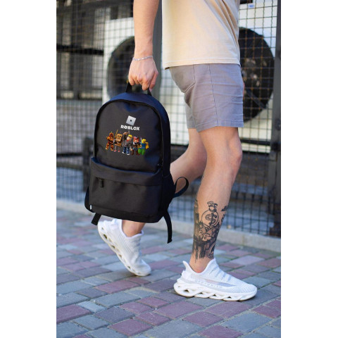 Повсякденний Рюкзак Шкільний Для Хлопчика Without З Принтом Роблокс Black