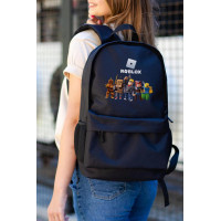 Повсякденний Рюкзак Шкільний Для Дівчинки Without З Принтом Роблокс Black