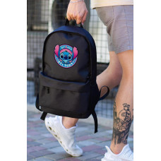 Повсякденний Рюкзак Шкільний Для Хлопчика Without З Принтом Стіч Black