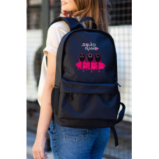 Повсякденний Рюкзак Шкільний Для Дівчинки Without З Принтом Squid Game Black
