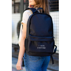 Жіночий Повсякденний Рюкзак Шкільний Without З Принтом Hate Black