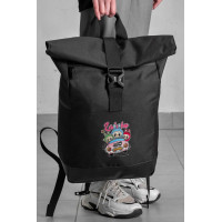 Повсякденний Рюкзак Роллтоп Шкільний Для Дівчинки Without З Принтом Лабубу Black