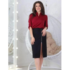 Спідниця олівець прямого крою арт. M850 чорний