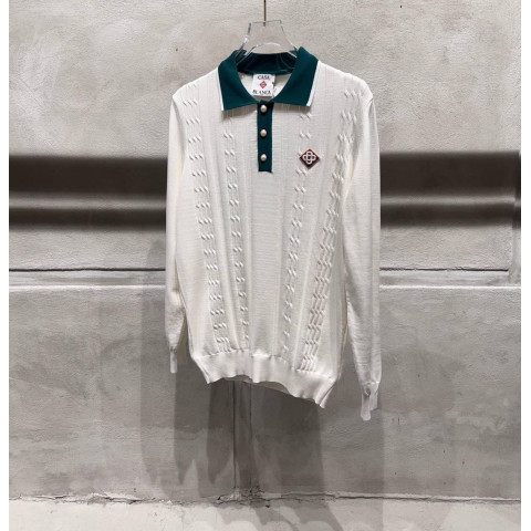 Поло на довгий рукав джемпер трикотаж CASABLANCA SwiatCSB001