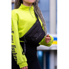 Жіноча Сумка Бананка Барсетка Через Плече Without з Принтом AntiSocial Black