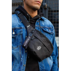 Чоловіча Сумка Бананка Барсетка Через Плече Without з Принтом BadHair Black