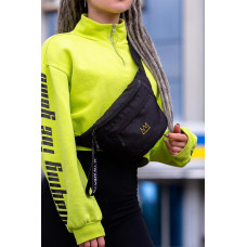 Жіноча Сумка Бананка Барсетка Через Плече Without з Принтом Crown Black