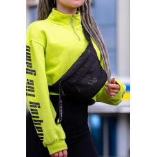 Жіноча Сумка Бананка Барсетка Через Плече Without з Принтом Cube Black