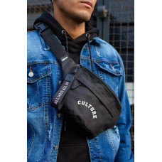 Чоловіча Сумка Бананка Барсетка Через Плече Without з Принтом Culture Black