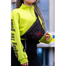 Жіноча Сумка Бананка Барсетка Через Плече Without з Принтом F1Red Black