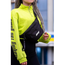 Жіноча Сумка Бананка Барсетка Через Плече Without з Принтом F1White Black