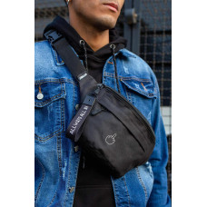 Чоловіча Сумка Бананка Барсетка Через Плече Without з Принтом Finger Black