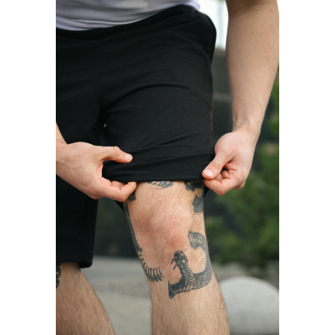 Шорти чоловічі трикотажні базові Intruder чорні