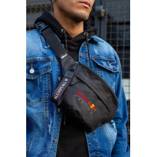 Чоловіча Сумка Бананка Барсетка Через Плече Without з Принтом RedBull Black