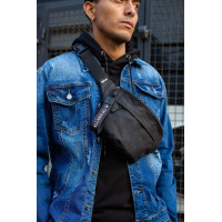 Чоловіча Сумка Бананка Барсетка Через Плече Without Basic Black