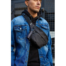 Чоловіча Сумка Бананка Барсетка Через Плече Without Basic Black