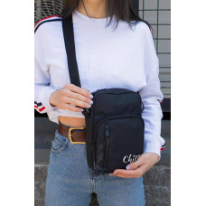 Жіноча Сумка Месенджер Барсетка Через Плече Without з Принтом Chill Black