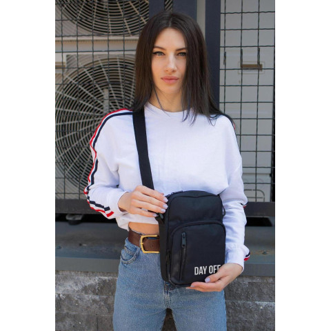 Жіноча Сумка Месенджер Барсетка Через Плече Without з Принтом DayOff Black