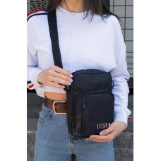 Жіноча Сумка Месенджер Барсетка Через Плече Without з Принтом Lover Black