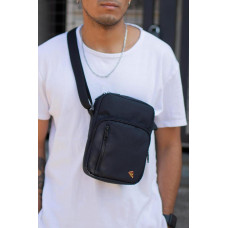 Чоловіча Сумка Месенджер Барсетка Через Плече Without з Принтом Pizza Black
