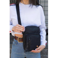 Жіноча Сумка Месенджер Барсетка Через Плече Without з Принтом Pizza Black