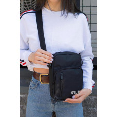 Жіноча Сумка Месенджер Барсетка Через Плече Without з Принтом Wild Black