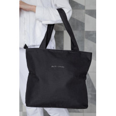 Жіноча Сумка Еко-Шопер Тканинна З Принтом AntiSocial Black